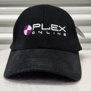Plex Online Black Fitted Cap America Golf Hat Size Small/Medium Headwear NWT